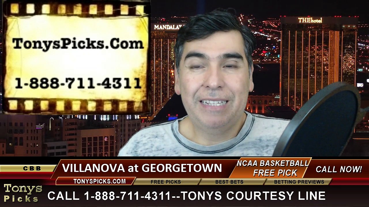 Georgetown Hoyas vs. Villanova Wildcats Free Pick Prediction NCAA College Basketball Odds Preview 1-19-2015