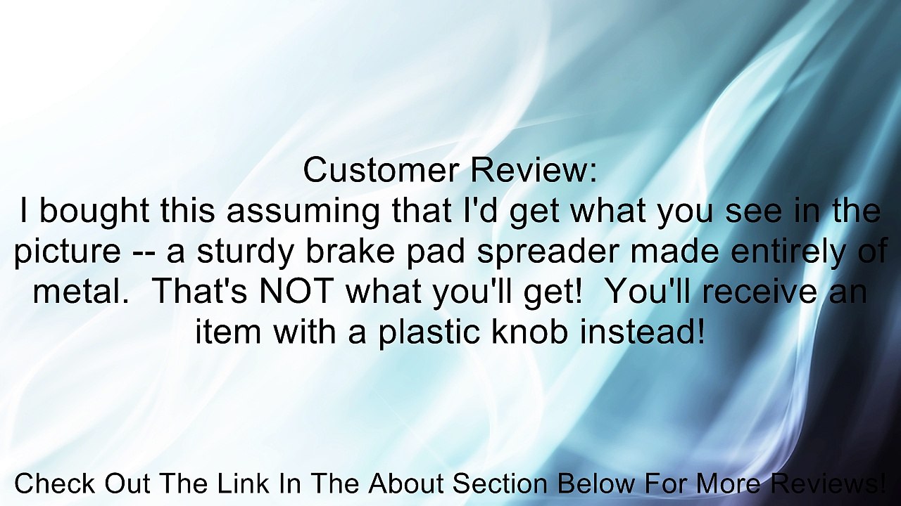 K-D Tools 3376 Disc Brake Pad Spreader Review