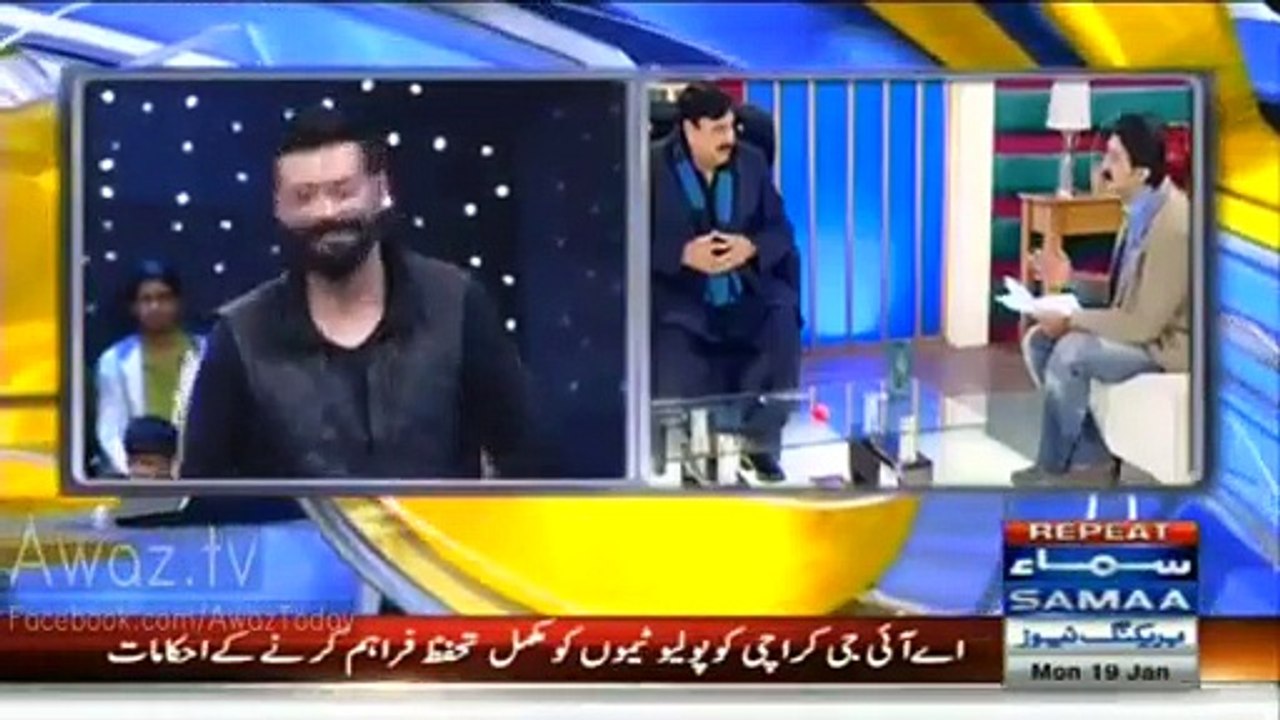 Sheikh Rasheed Hilarious Reply on his Ring Piston in a Live Show