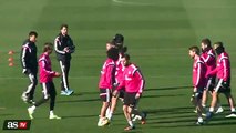 Cristino Ronaldo is the boss at Real Madrid training [2015]