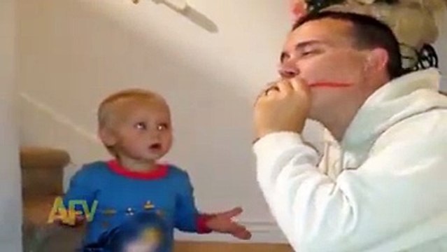Funny dad joke and prank on his son!