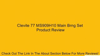 Clevite 77 MS909H10 Main Brng Set Review