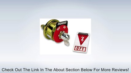 Moroso 74100 Battery Disconnect Switch Review