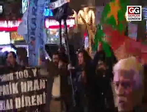 Hrant Dink'in için Adalet Bakanlığı'na yürümek isteyen gruba polis müdahalesi