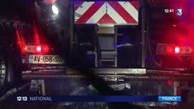 La neige complique la circulation des camions en Ardèche