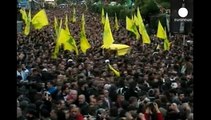 Libano: a migliaia ai funerali di un membro di Hezbollah ucciso da Israele in Siria