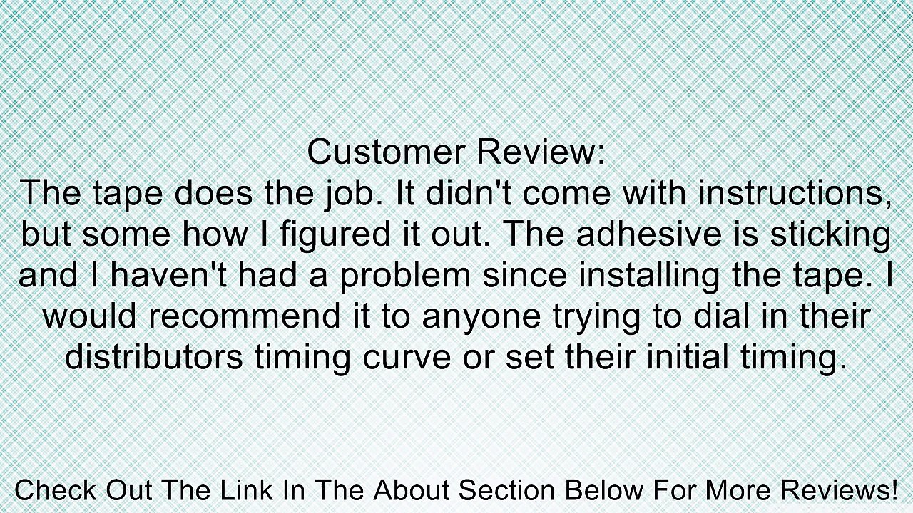 MSD Ignition 8985 Timing Tapes F/Harm Balnc Review video Dailymotion