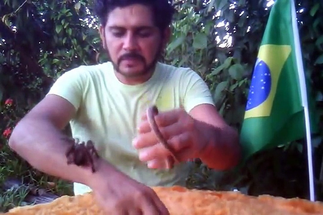 Man Eats Spider & snake