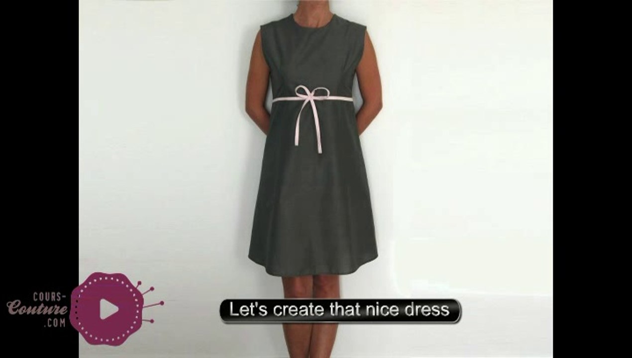 cours de couture - Comment coudre une robe chasuble pour femme - tuto de couture