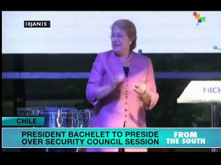 Chile's Bachelet to address UN Security Council session