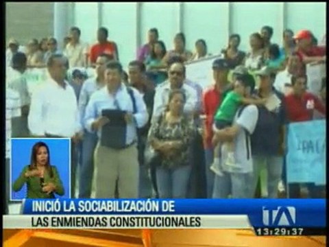 Inició la socialización de las enmiendas constitucionales