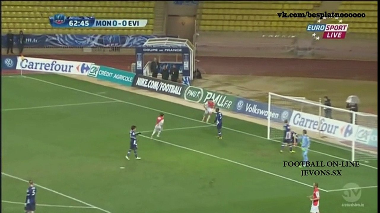 Monaco 2 - 0 Evian TG All Goals and Full Highlights 21/01/2015 - Evian Coupe de France