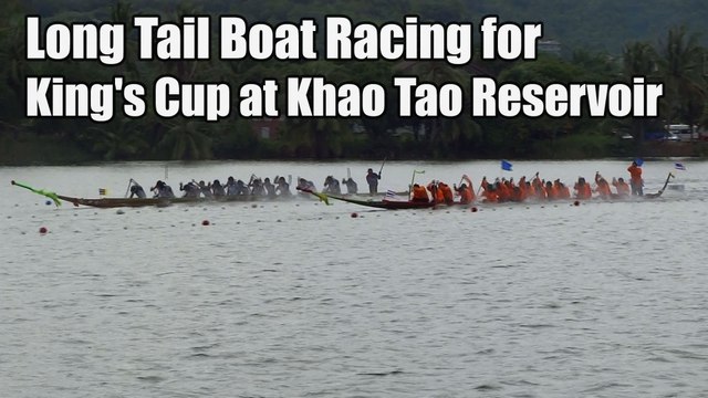 Long Tail Boat Racing for King's Cup at Kha Tao Reservoir