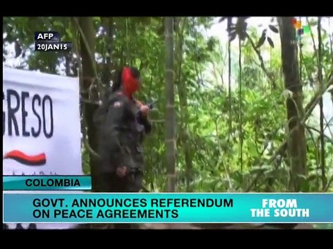 Colombian Government announces referendum on peace agreements