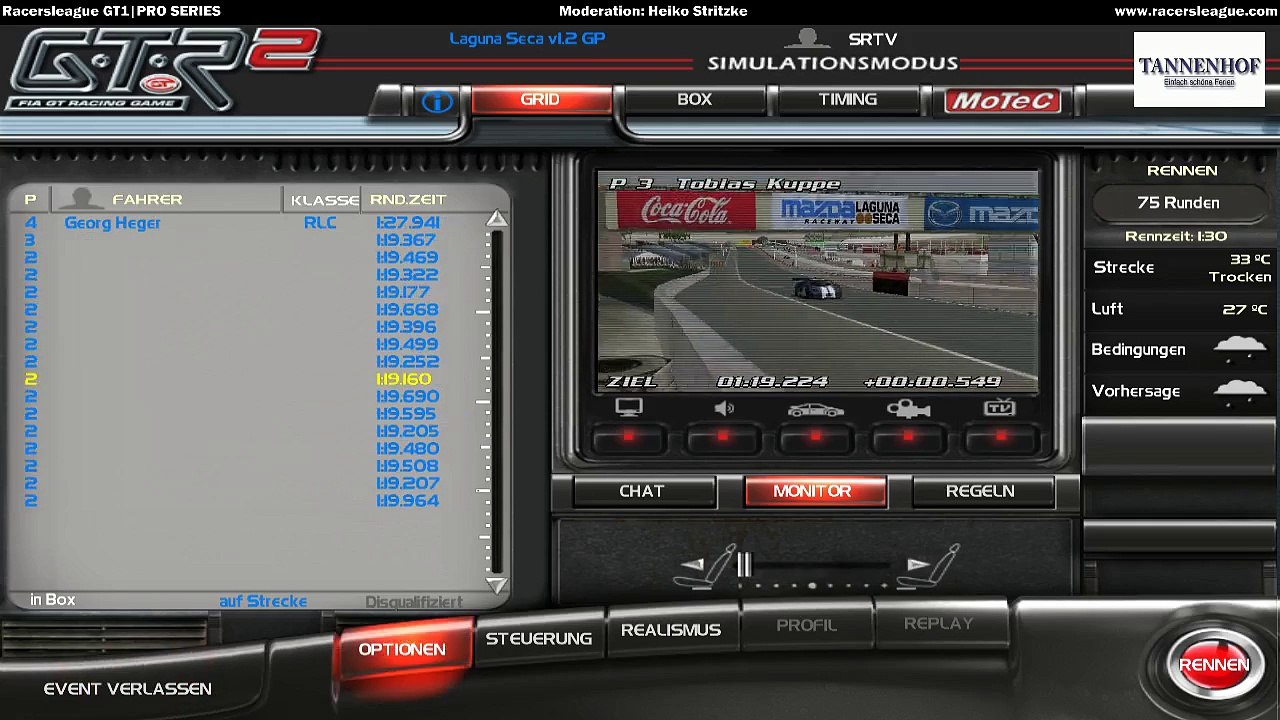 Racersleaue gt1 pro series 2014/15 - round 8  - laguna seca