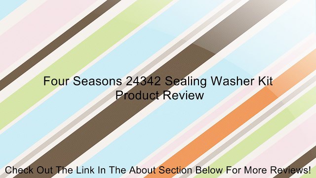 Four Seasons 24342 Sealing Washer Kit Review