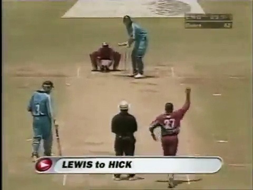 Rawl Lewis finally gets a Wicket