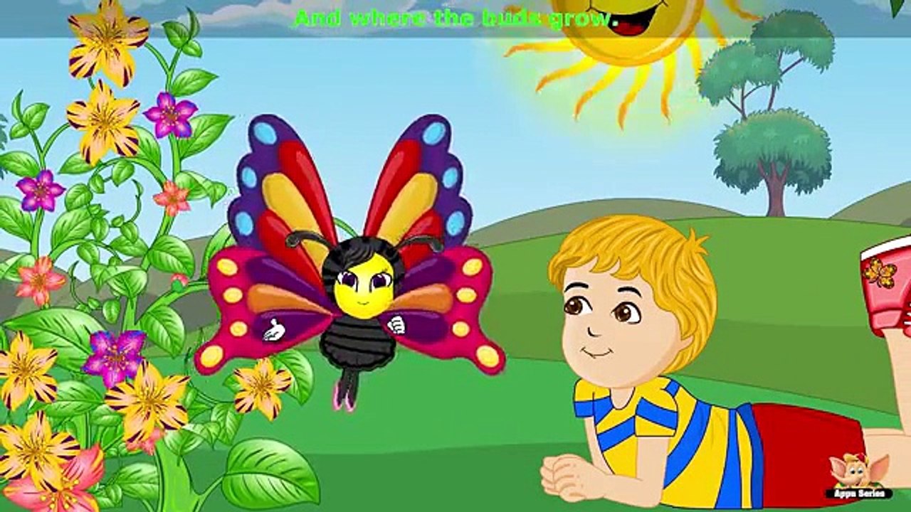 Butterfly, Butterfly Nursery Rhyme with Karaoke.mp4 video Dailymotion