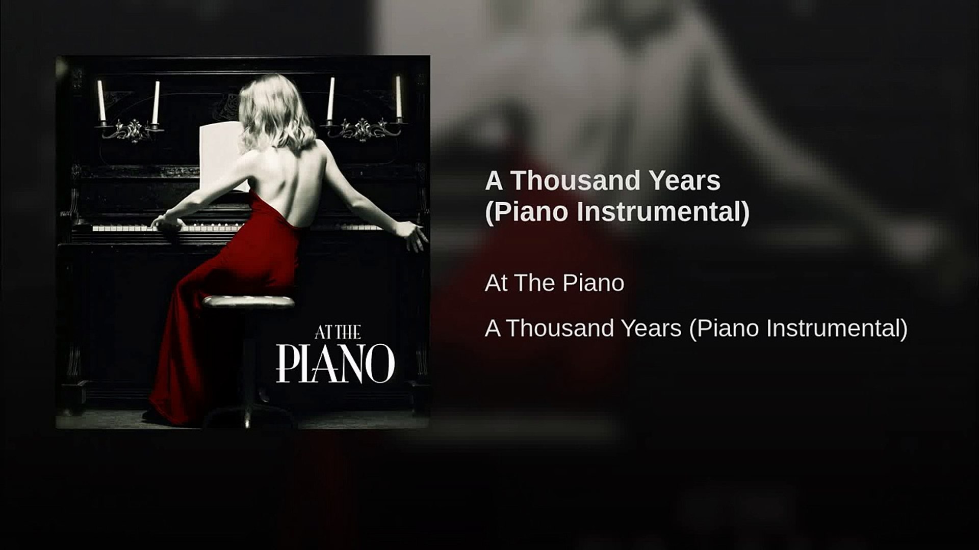 Instrumen Thousand Years Instrumen piano dan akustik