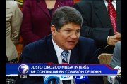 Orozco dice que no está negociando presidencia en comisión de Derechos Humanos
