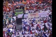 Marcha de los trabajadores: Protestas contra gobierno y sus políticas sociales y económicas