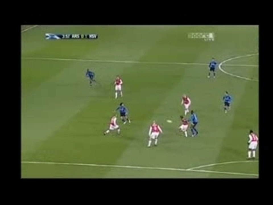 Van Der Vaart - HSV Vs Arsenal