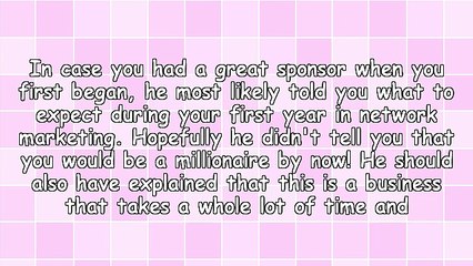 Your First Year In Network Marketing