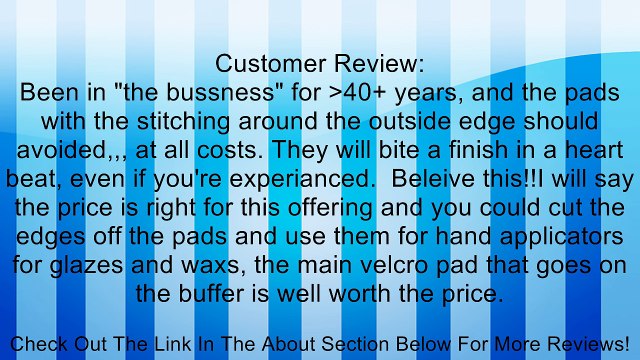 7 POLISHER/BUFFER SOFT WOOL BONNET & PAD with HOOK & LOOP for POLISHING/BUFFING Review