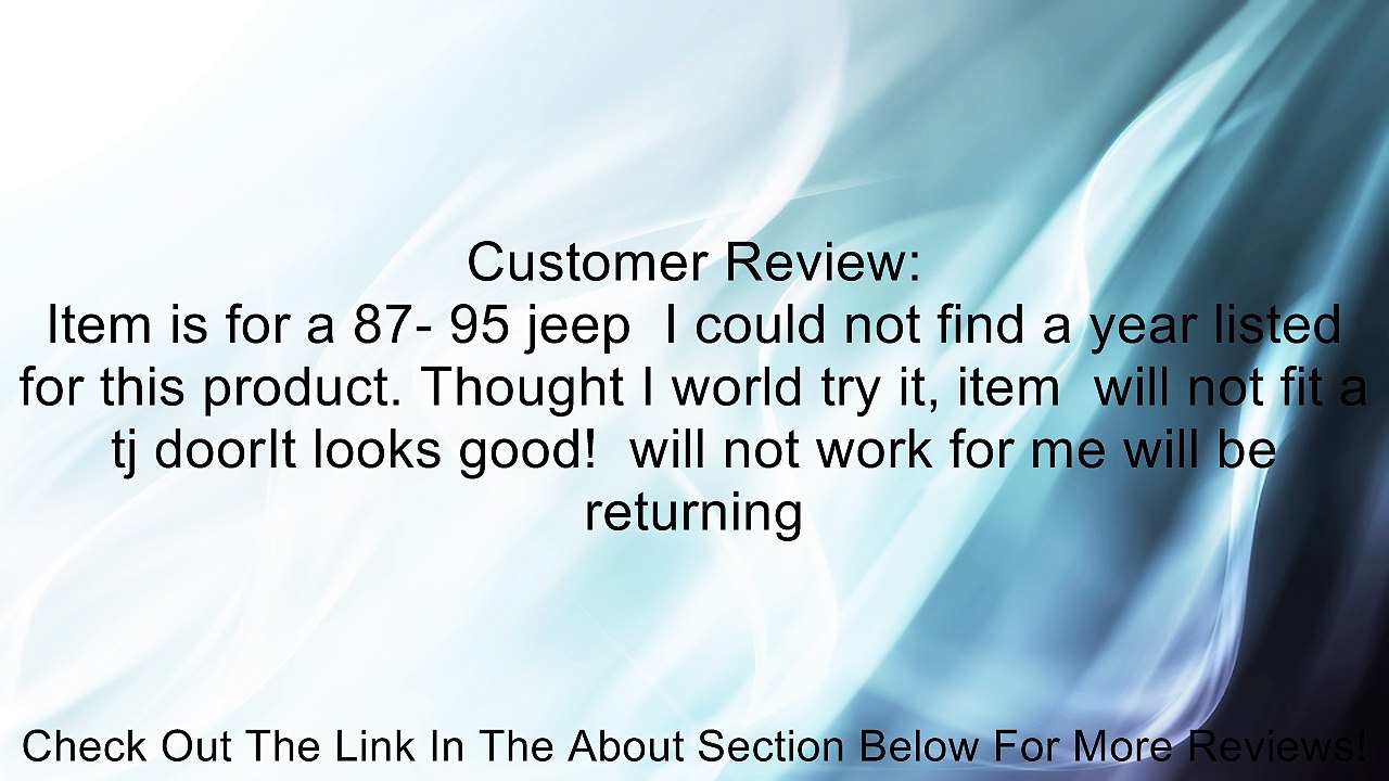 Omix-Ada 12303.03 Door Seal Review