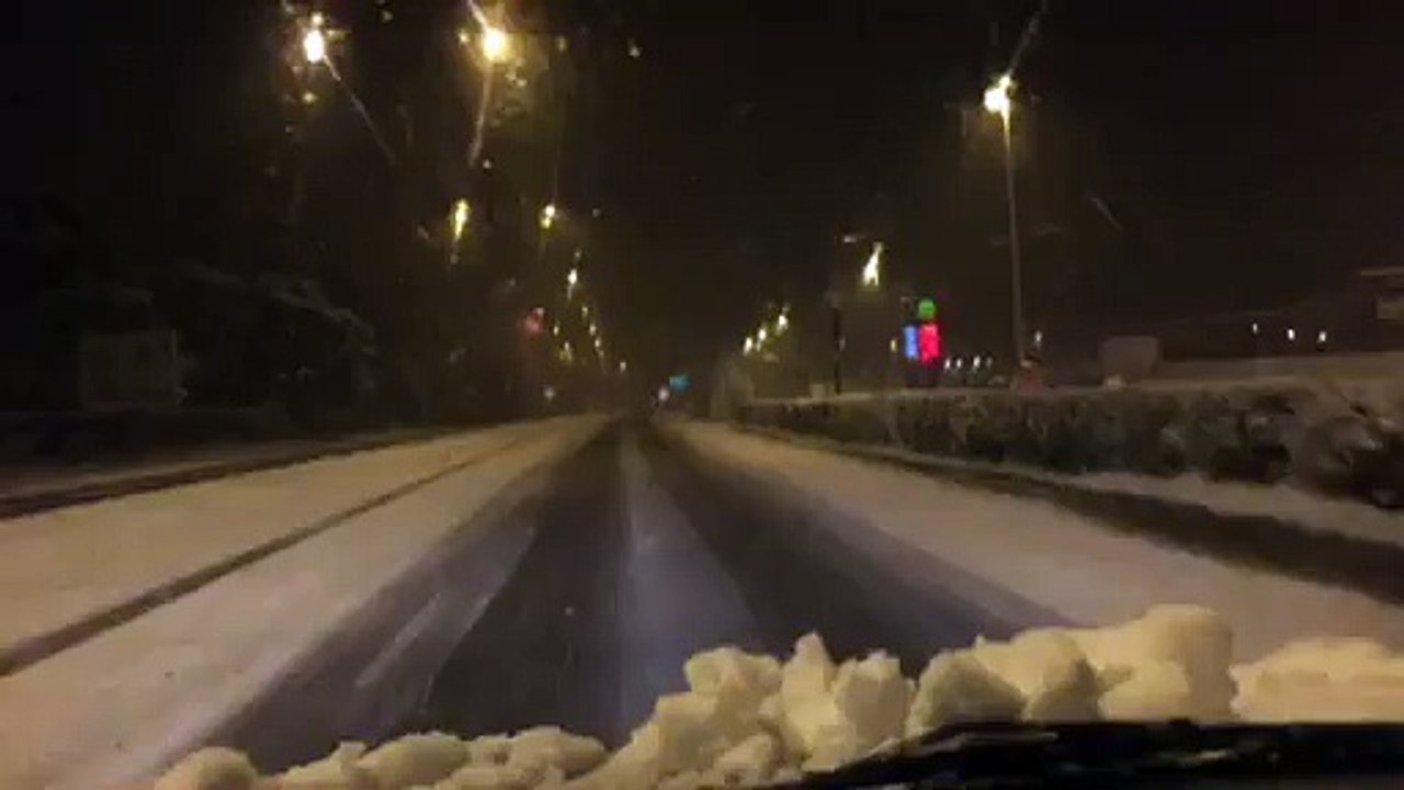 Neige à Valence 5h30, 20 janvier