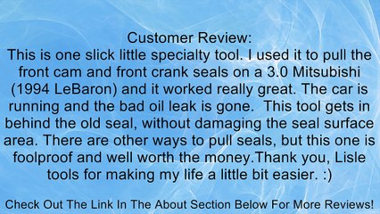 Lisle 58430 Shaft Type Seal Puller Review