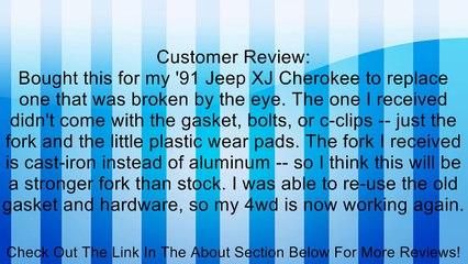 Omix-Ada 16527.12 Axle Disconnect Shift Fork Review