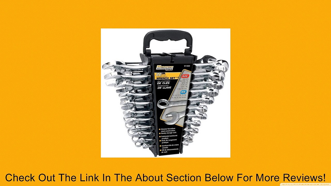 Wilmar W1069 SAE/Metric Polished Combo Wrench Set, 22-Piece Review