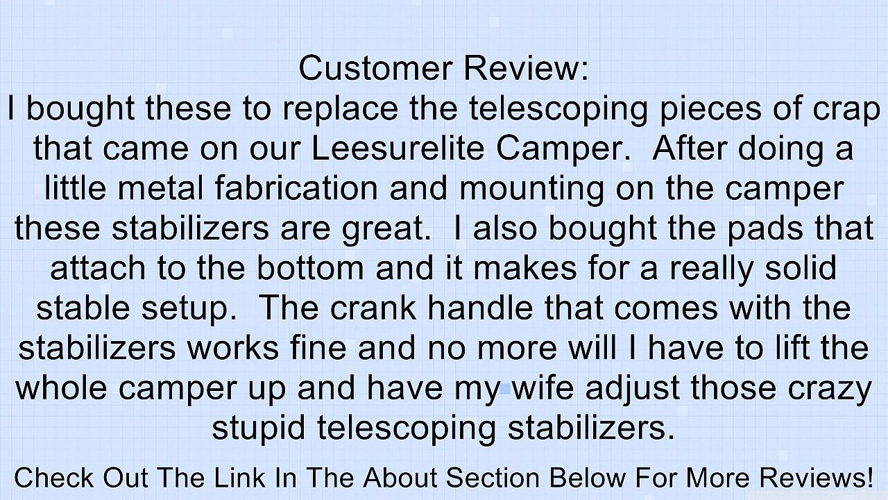 BAL Tent Trailer Stabilizer Review