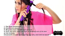 ★ MESSY BEACH WAVES CURLS TUTORIAL | LONG HAIRSTYLES | HOW TO CURL YOUR HAIR WITH A STRAIGHTENER