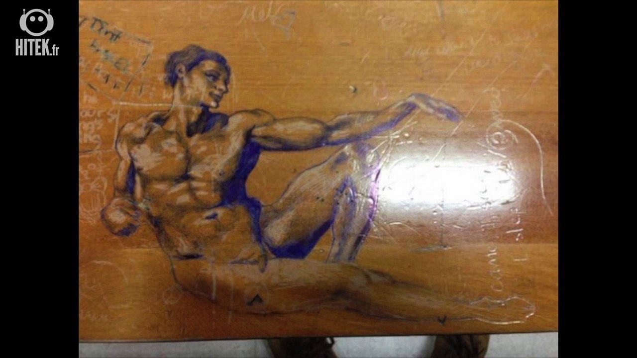 Top des dessins magnifiques sur des tables d'école