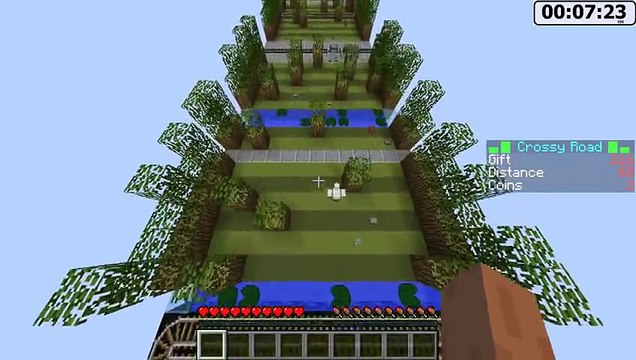 Minecraft CROSSY ROAD V2 with Vikkstar Minecraft Challenge Mini Game