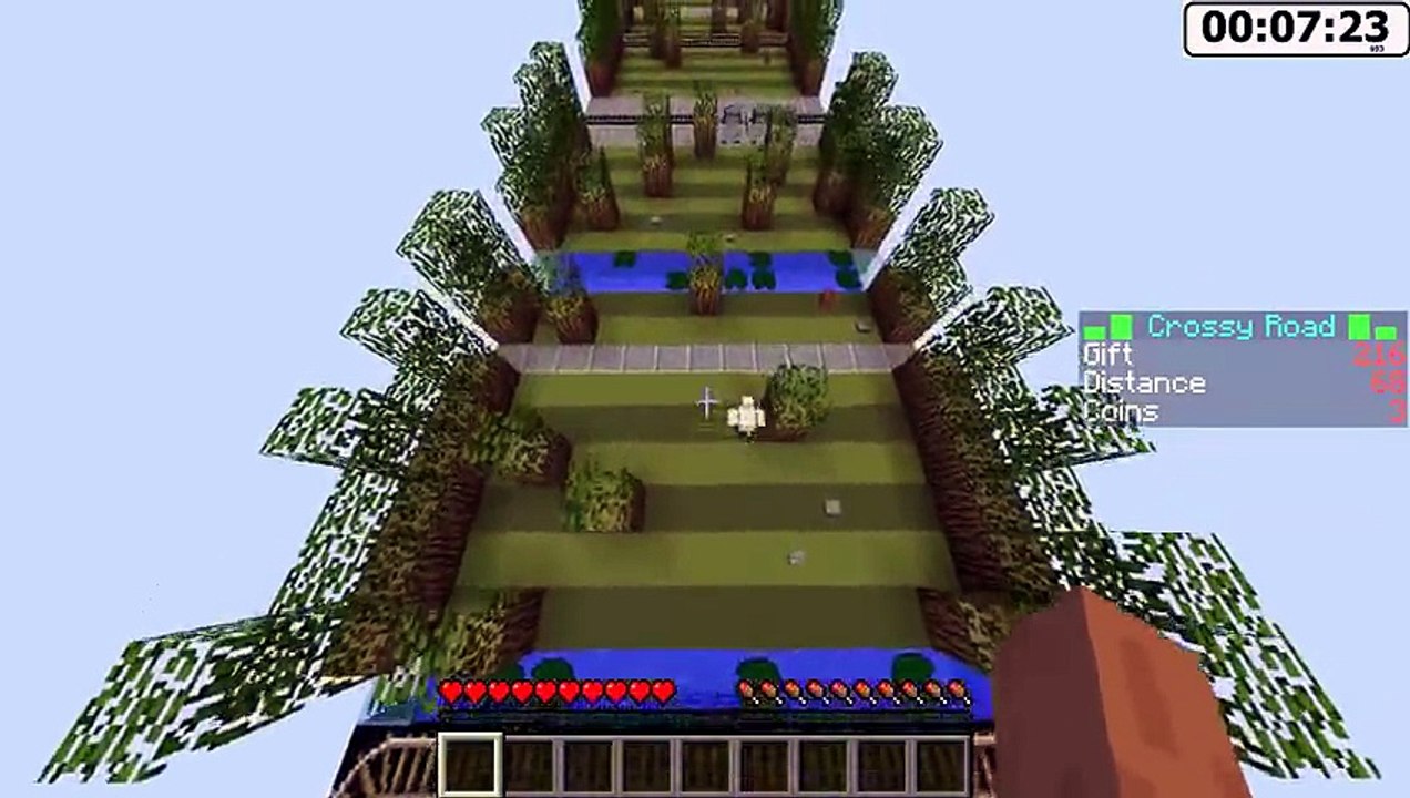 Minecraft CROSSY ROAD V2 with Vikkstar Minecraft Challenge Mini Game