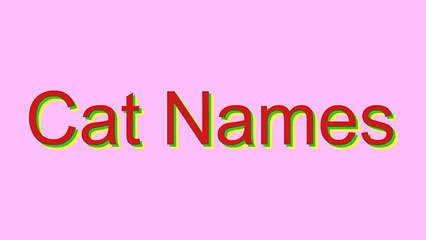 How to Pronounce Cat Names