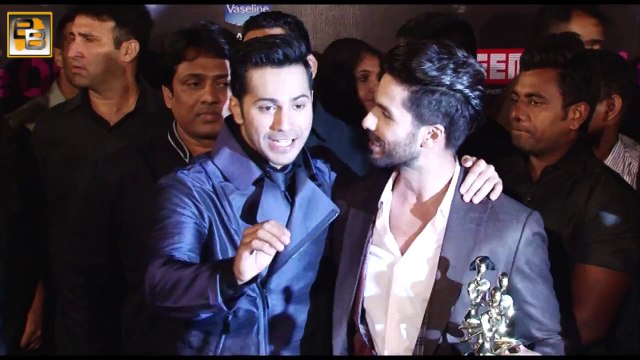 Shahid Kapoor TEASES Varun Dhawan with Alia Bhatt, Shraddha Kapoor | Life Ok Screen Awards 2015