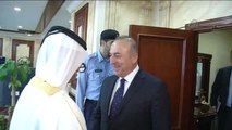 Çavuşoğlu, Katar Başbakanı Şeyh Abdullah Bin Nasır Al Sani ile Görüştü