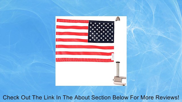 Pro Pad RFM-SQ Rear Square Motorcycle Flag Mount Kit and 6 x 9 USA Flag, .625 Square Luggage Rack, Fits 1/2 Horizontal Square Bar, Stainless Steel, Made in the USA Review
