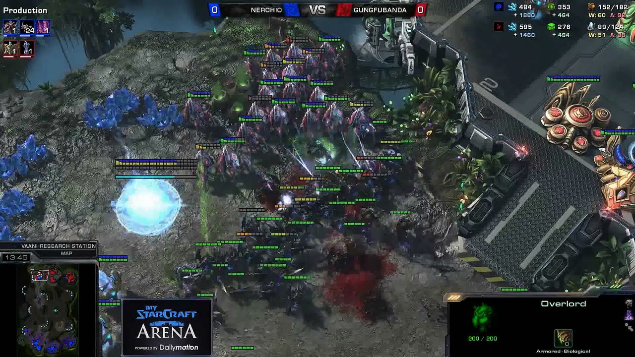 Nerchio (Z) vs. Gungfubanda (P) - MyStarCraft Arena #4 powered by Dailymotion StarCraft II Heart of the Swarm