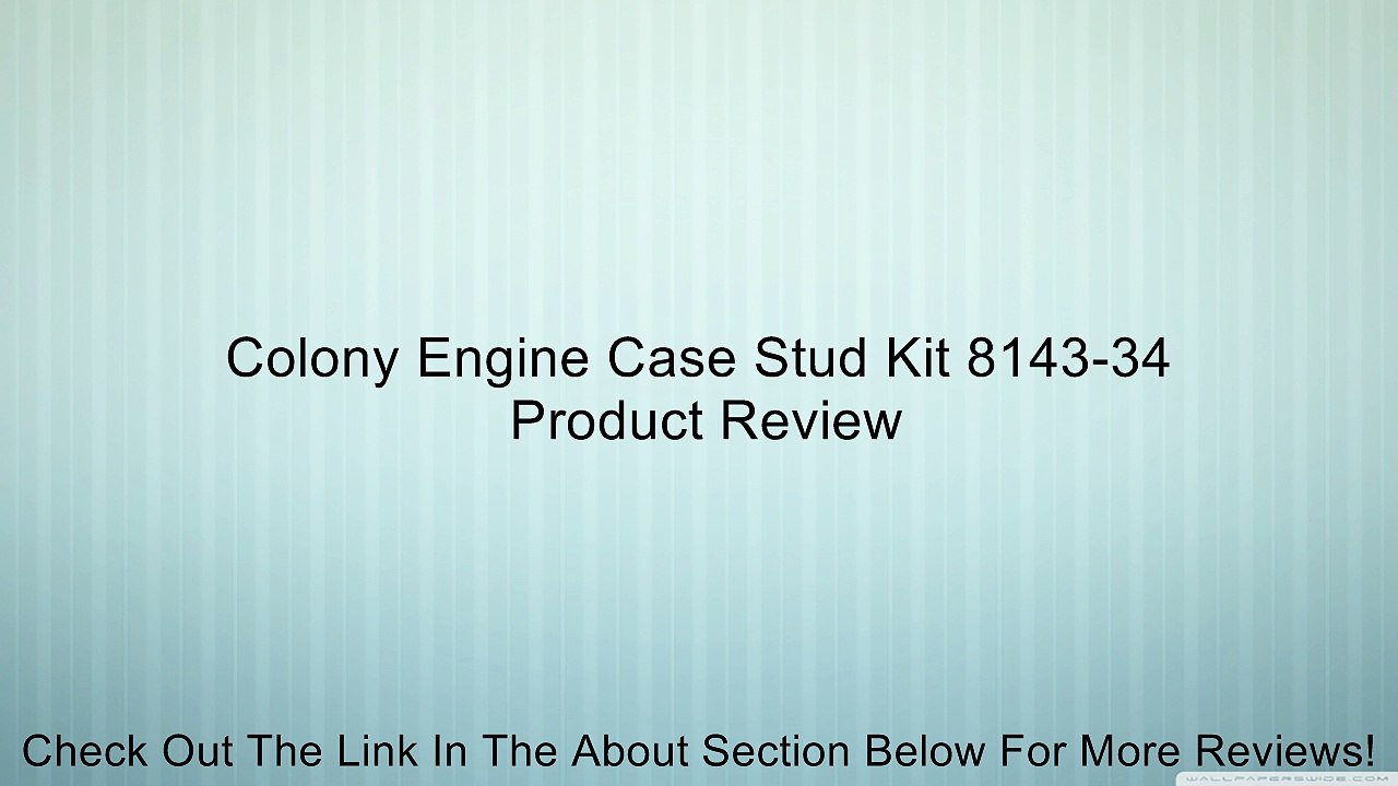 Colony Engine Case Stud Kit 8143-34 Review