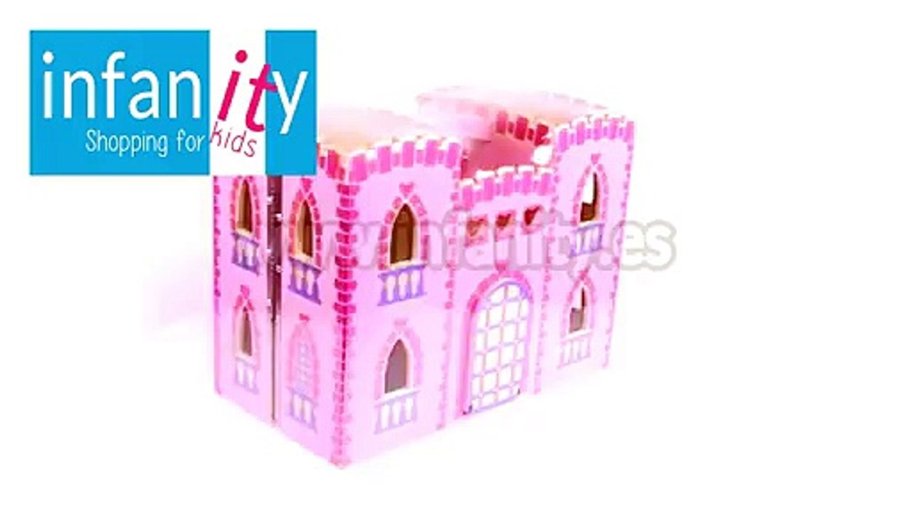 Castillo rosa plegable maletin