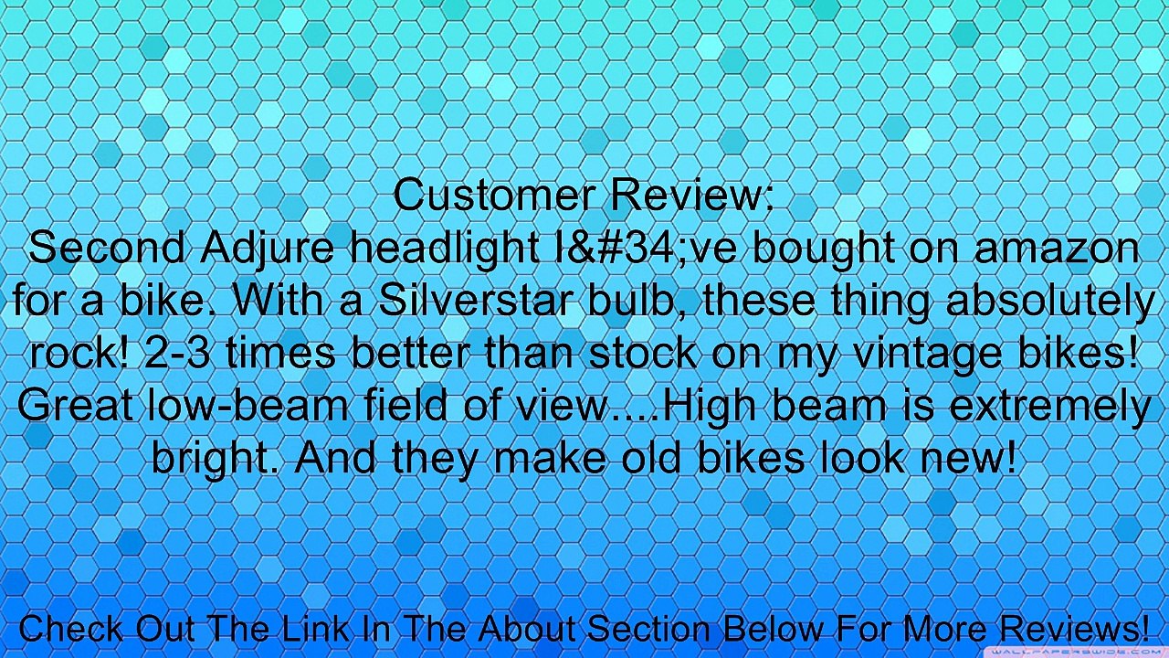 Adjure T70100 Clear Lens 7" Diamond Cut Ice Motorcycle Headlight with H4 Bulb Review