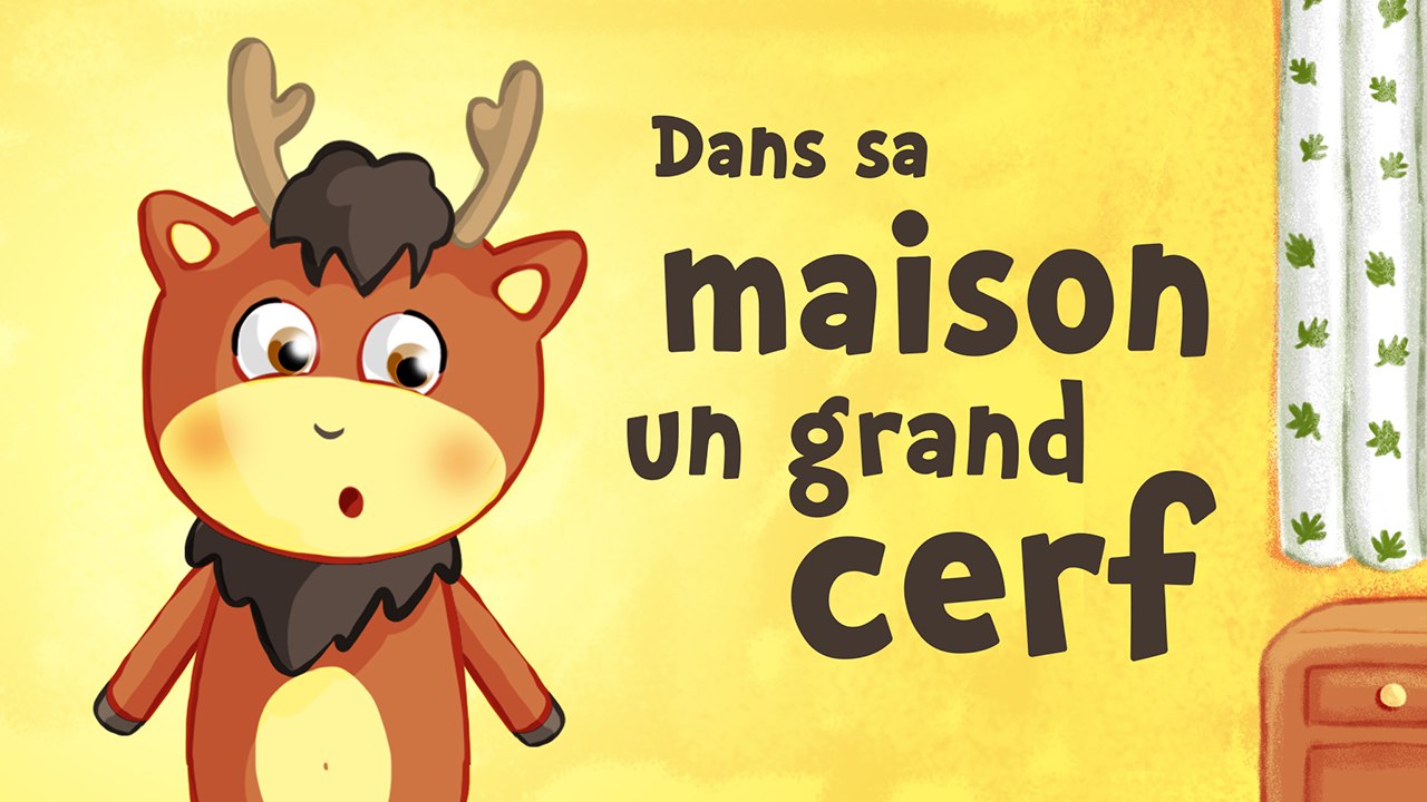 Dans sa maison un grand cerf (comptine avec paroles) - Vidéo Dailymotion