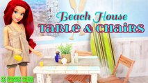 How to Make a Doll Beach House Table & Chairs Set   plus Accessories