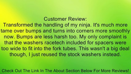 Race Tech Fork Springs - .95 kg/mm FRSP S3534095 Review