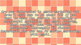 Simple Marketing With Email Ideas Anyone Can Use